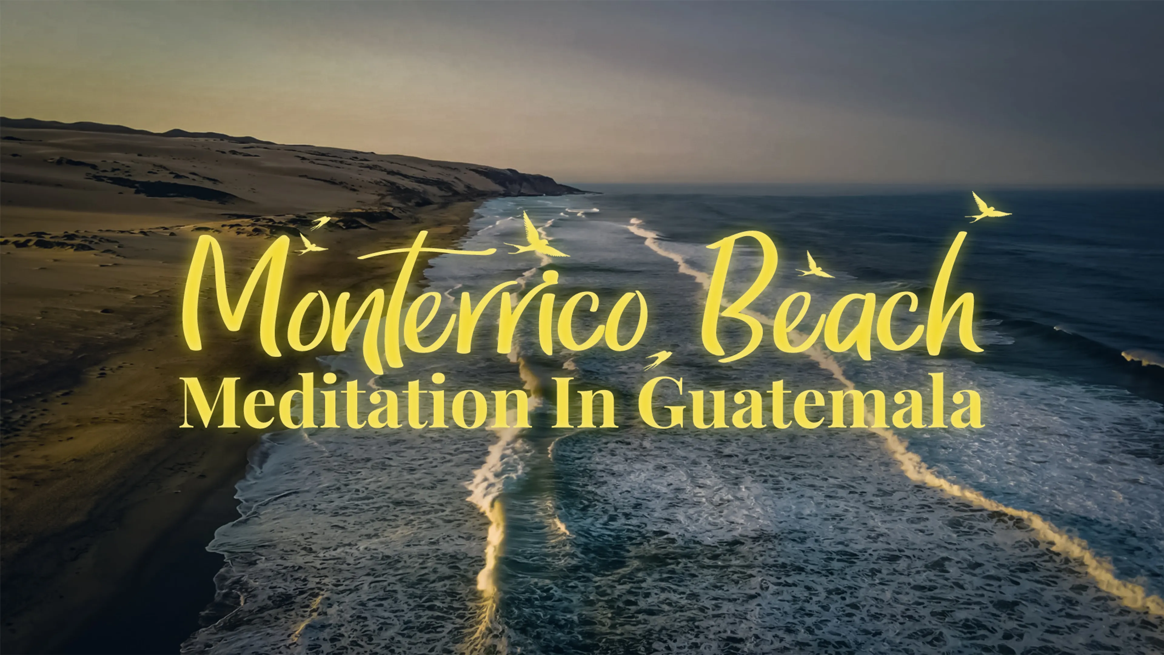 Monterrico Beach Meditation in Guatemala poster